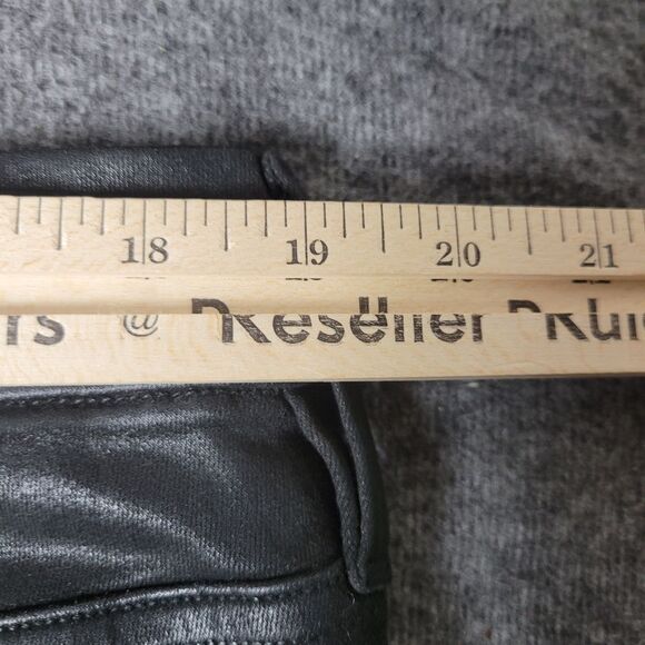 Good American Women's Coated Black Jeans Size 22×29 Skinny Ankle Leg New - Picture 7 of 14